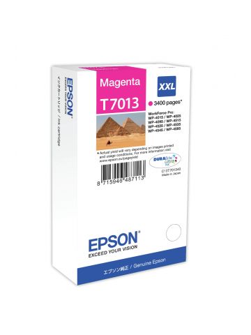 Epson C13T70134010/T7013 Ink cartridge magenta XXL, 3.4K pages ISO/IEC 24711 34,2ml for Epson WP 4015