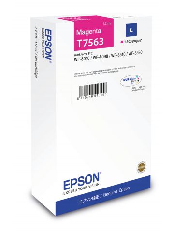 Epson C13T756340/T7563 Ink cartridge magenta, 1.5K pages 14ml for Epson WF 6530/8090/8510