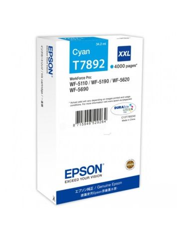 Epson C13T789240 (T7892 XXL) Ink cartridge cyan, 4K pages, 34ml