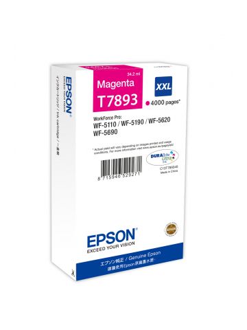 Epson C13T789340/T7893XXL Ink cartridge magenta extra High-Capacity XXL, 4K pages 34,2ml for Epson WF 5110