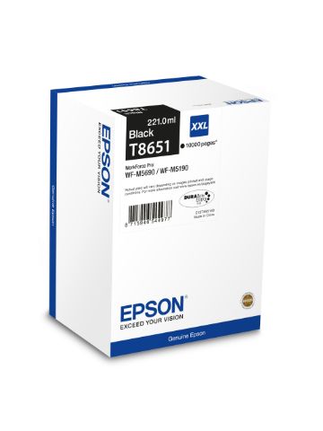 Epson C13T865140 (T8651) Ink cartridge black, 10K pages, 221ml