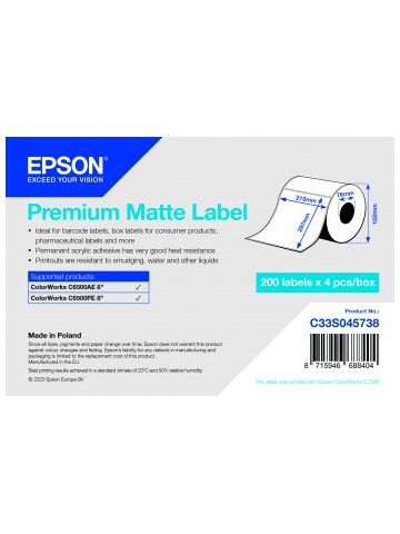 Epson C33S045738 printer label Self-adhesive printer label