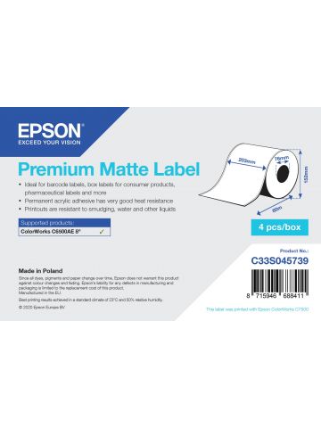 Epson C33S045739 printer label White