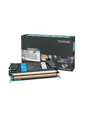 Lexmark C5240CH Toner-kit cyan high-capacity return program, 5K pages/5% for Lexmark C 524/532/534