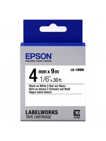 Epson C53S651001 (LK-1WBN) Ribbon, 4mm x 9m