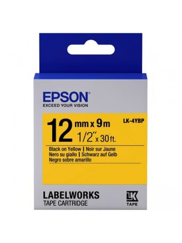 Epson C53S654008 (LK-4YBP) DirectLabel-etikettes, 12mm x 9m