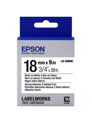 Epson C53S655012 (LK-5WBW) Ribbon, 18mm x 9m