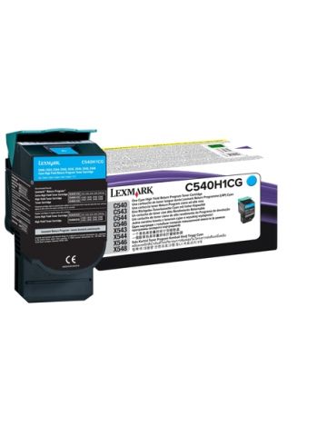 Lexmark C540H1CG Toner cyan return program, 2K pages ISO/IEC 19798 for Lexmark C 540/544/546