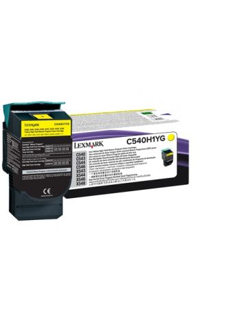 Lexmark C540H1YG Toner yellow return program, 2K pages ISO/IEC 19798 for Lexmark C 540/544/546