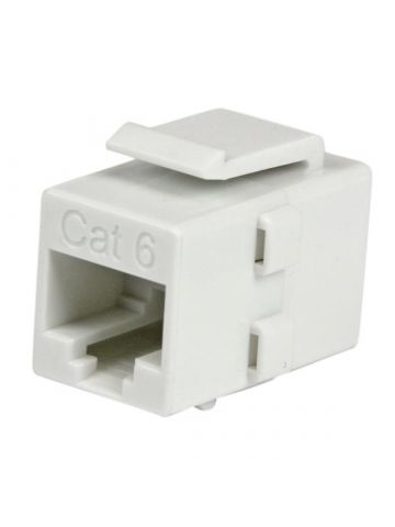 StarTech.com White Cat 6 RJ45 Keystone Jack Network Coupler - F/F