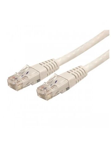 StarTech.com 10 ft Cat 6 White Molded RJ45 UTP Gigabit Cat6 Patch Cable - 10ft Patch Cord