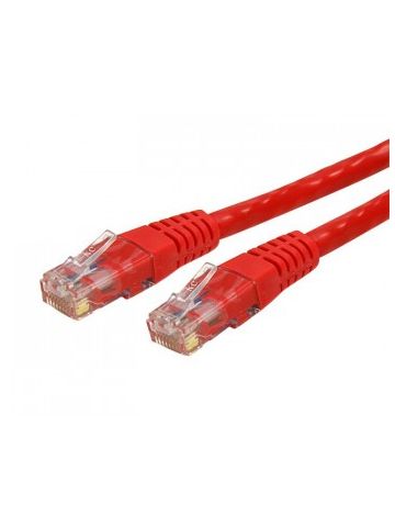 StarTech.com 3 ft Cat 6 Red Molded RJ45 UTP Gigabit Cat6 Patch Cable - 3ft Patch Cord