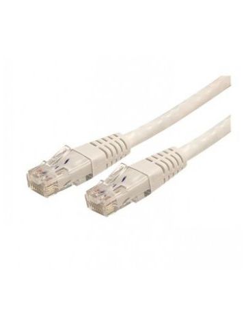 StarTech.com 7 ft Cat 6 White Molded RJ45 UTP Gigabit Cat6 Patch Cable - 7ft Patch Cord