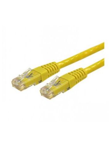 StarTech.com 7 ft Cat 6 Yellow Molded RJ45 UTP Gigabit Cat6 Patch Cable - 7ft Patch Cord