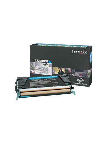 Lexmark C736H1CG Toner-kit cyan return program, 10K pages ISO/IEC 19798 for Lexmark C 736