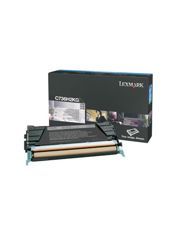 Lexmark C736H2KG Toner-kit black, 12K pages/5% for Lexmark C 736