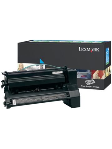 Lexmark C780H1CG Toner cartridge cyan return program, 10K pages/5% for Lexmark C 780/782