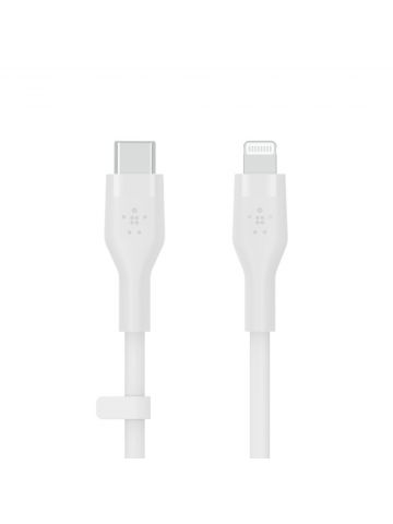 Belkin Cbl Silicone USB-C LTG 3M blc White