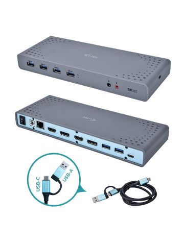 i-tec USB 3.0 / USB-C / Thunderbolt 3 Dual Display Docking Station