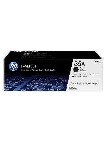 HP CB435AD/35A Toner cartridge black twin pack, 2x1.5K pages/5% Pack=2 for Canon LBP-3018