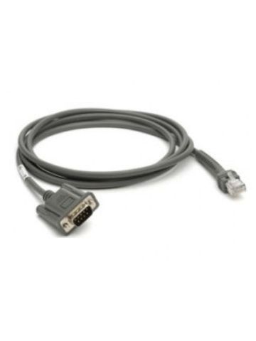 Zebra CBA-R08-S07ZBR serial cable Grey 2.1336 m RS232 DB9