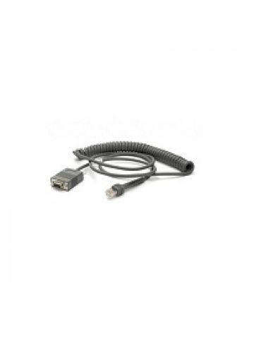 Zebra CBA-RF2-C09ZAR serial cable Black 2.8 m RS232 DB9