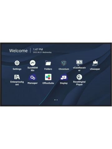 Viewsonic CDE9830 Signage Display 2.49 m (98") Wi-Fi 500 cd/m² 4K Ultra HD Black Touchscreen Built-in processor Android 11