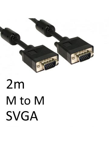 TARGET SVGA (M) to SVGA (M) 2m Black OEM Display Cable