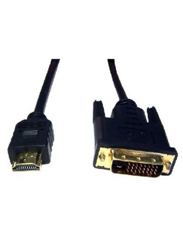 Cables Direct 1m HDMI-DVI-D Black