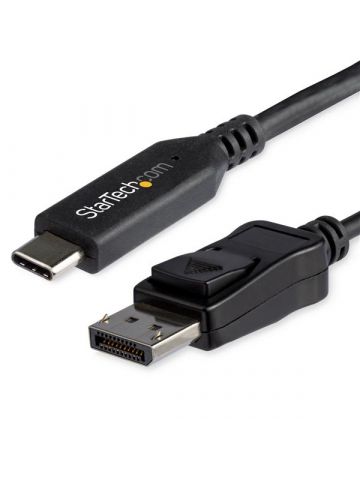 StarTech.com 6ft/1.8m USB C to DisplayPort 1.4 Cable - 4K/5K/8K USB Type-C to DP 1.4 Alt Mode Video Adapter Converter - HBR3/HDR/DSC - 8K 60Hz DP Monitor Cable for USB-C/Thunderbolt 3