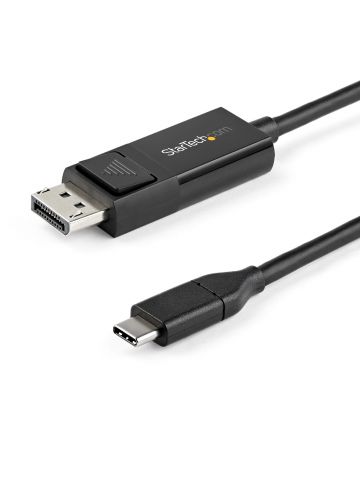 StarTech.com 3ft (1m) USB C to DisplayPort 1.2 Cable 4K 60Hz - Bidirectional DP to USB-C or USB-C to DP Reversible Video Adapter Cable - HBR2/HDR - USB Type C/TB3 Monitor Cable