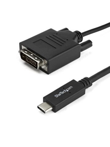 StarTech.com 3.3 ft. (1 m) USB-C to DVI Cable - 1920 x 1200 - Black