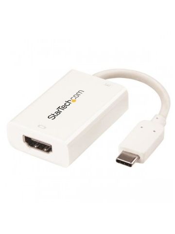 StarTech.com USB-C to HDMI Video Adapter with USB Power Delivery - 4K 60Hz - White