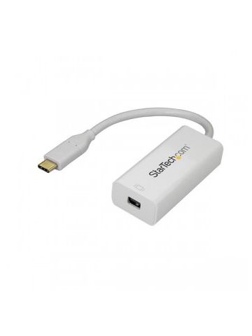 StarTech.com USB-C to Mini DisplayPort Adapter - 4K 60Hz - White
