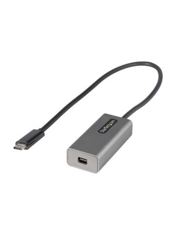 StarTech.com USB C to Mini DisplayPort Adapter - 4K 60Hz USB-C to mDP Adapter Dongle - USB Type-C to Mini DP Monitor - Video Converter - Works w/Thunderbolt 3-12" Long Attached Cable - Upgraded Version of CDP2MDP