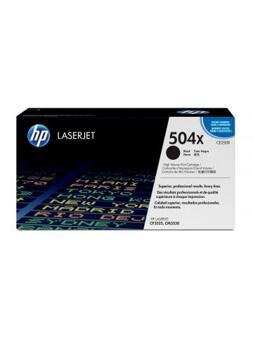 HP CE250X/504X Toner cartridge black high-capacity, 10.5K pages ISO/IEC 19798 for HP CLJ CP 3525