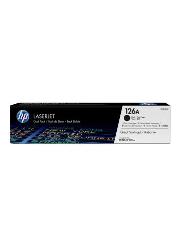 HP CE310AD/126A Toner black twin pack, 2x1.2K pages/5% Pack=2 for HP LJ Pro CP 1025