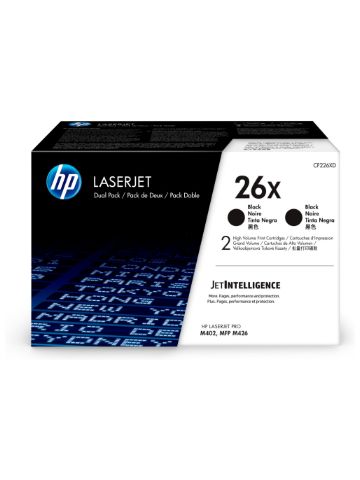 HP CF226XD/26X Toner cartridge high-capacity twin pack, 2x9K pages ISO/IEC 19752 Pack=2 for HP Laser