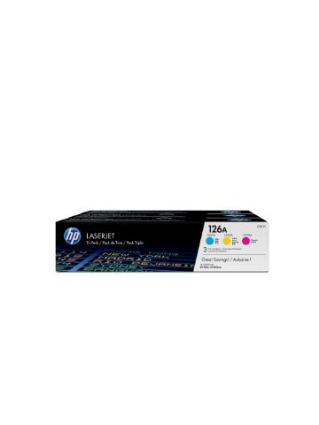 HP CF341A/126A Toner Rainbow-Kit (c,m,y), 3x1K pages ISO/IEC 19798 Pack=3 for HP LJ Pro CP 1025