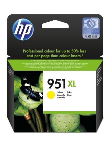 HP CN048AE/951XL Ink cartridge yellow high-capacity, 1.5K pages ISO/IEC 24711 17ml for HP OfficeJet Pro 8100/8610/8620