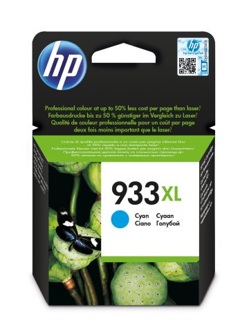 HP CN054AE/933XL Ink cartridge cyan high-capacity, 825 pages ISO/IEC 24711 8,5ml for HP OfficeJet 6100/7510/7610