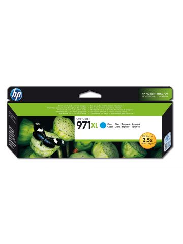 HP CN626AE/971XL Ink cartridge cyan high-capacity, 6.6K pages ISO/IEC 24711 86,5ml for HP OfficeJet Pro X