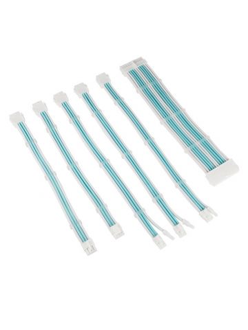 Kolink Core Adept Braided Cable Extension Kit - Brilliant White/Powder Blue