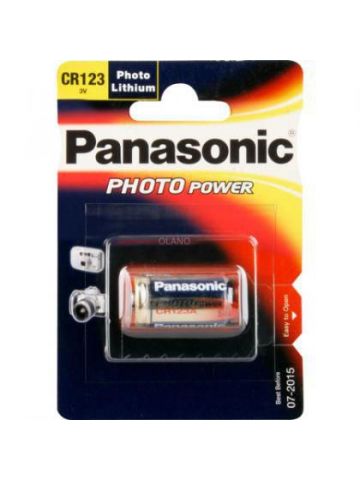 Panasonic CR123 A, 3V, 1400mAh