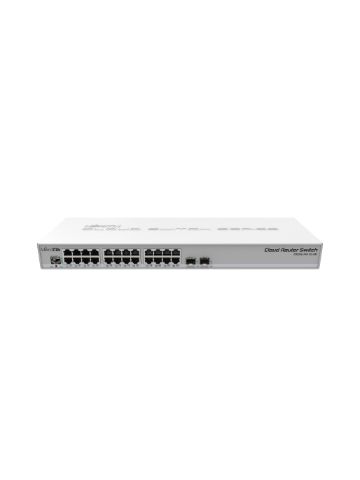 Mikrotik CRS326-24G-2S+RM network switch L2 Gigabit Ethernet (10/100/1000) Grey Power over Ethernet (PoE)