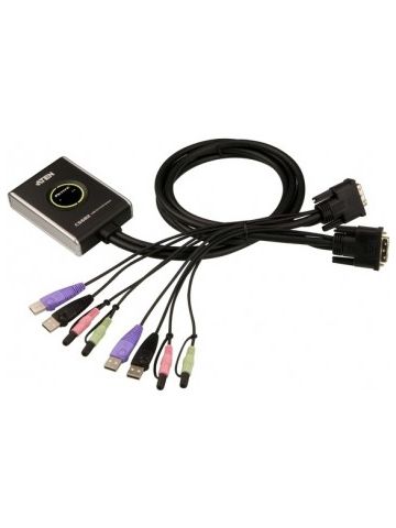 ATEN 2-Port USB DVI KVM Switch-Audio