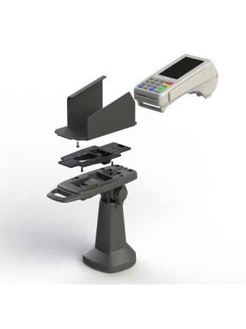 Havis ENS, A CUSTOM METAL BACKPLATE FOR THE PAX A80 PAYMENT TERMINAL TO INTERFACE WITH OUR FLEXIPOLE STAND