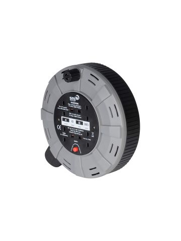 SMJ Electrical 10m 4 Socket 13A Easy-Wind Cassette Extension Lead Cable Reel