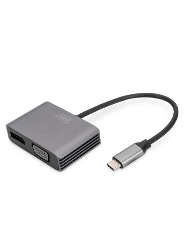 Digitus USB Type-C™ 4K 2-in-1 DisplayPort + VGA Graphics Adapter