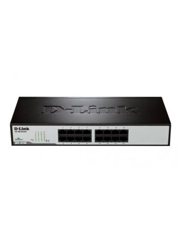 D-Link DES-1016D Unmanaged Fast Ethernet (10/100) Black